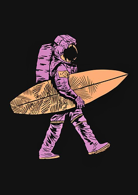 Astronaut surfer