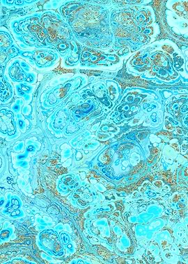 Turquoise Gold Texture 16