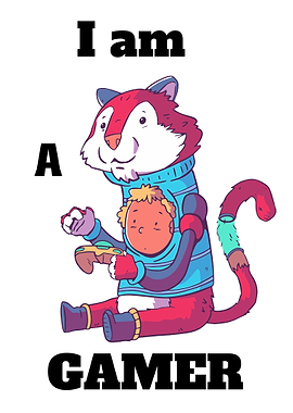 I am a GAMER Cat Edition