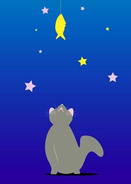 The cat and the fish