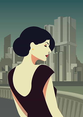 Retro Woman Art 5
