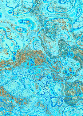 Turquoise Gold Texture 17