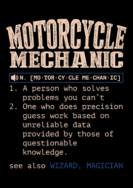 Motorcycle Mechanic Biker