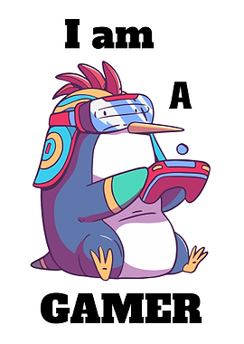 I am a GAMER Penguin Edit