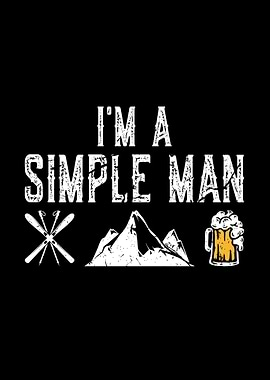Simple Man Skiing Beer