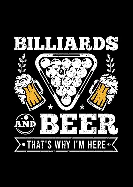 Billiards Beer Pool Player