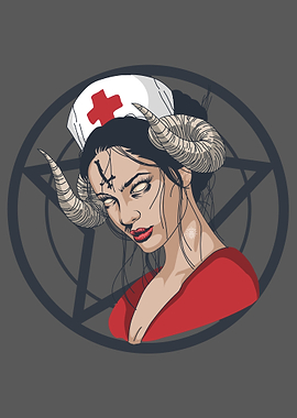 Beautiful devil nurse