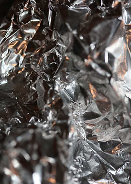 Aluminum folie abstract