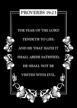 Proverbs 19 23