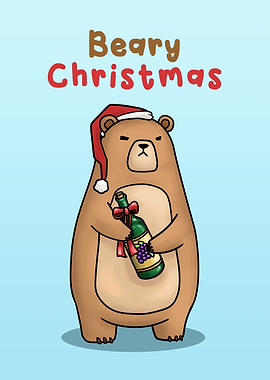 Beary Christmas Bear Santa