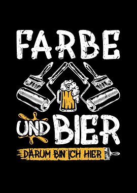 Farbe Bier Maler Geschenk