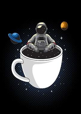 Taking a coffee bath