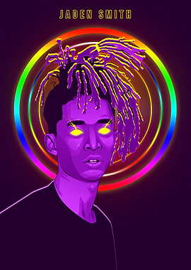 Jaden Smith Neon Art