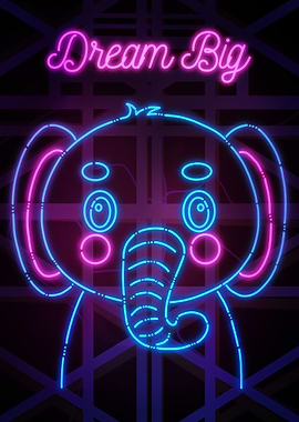 Cute Elephant Dream Big