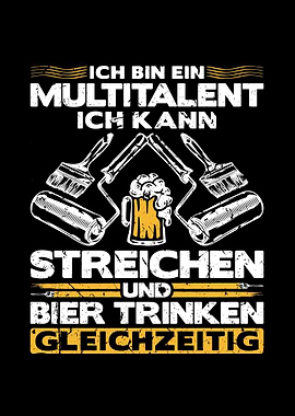 Bier Trinken Maler Beruf