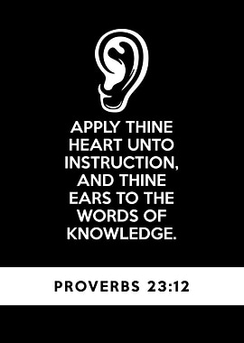 Proverbs 23 12
