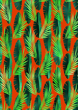 Green Leaves Pattern
