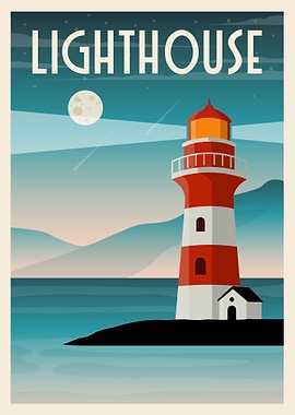 Lighthouse Moon