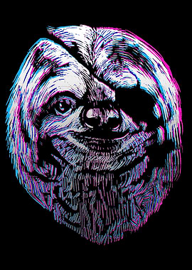 Sloth With Eye Patch
