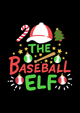 Christmas Baseball Elf