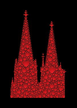 Koelner Dom Herzen Koeln