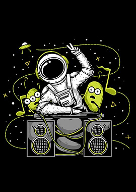 astronaut disc jockey