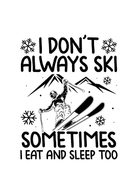 Skier ApresSki Party Gift