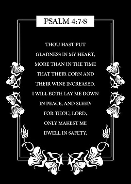 Psalm 4 7 8