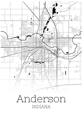 Anderson Indiana map