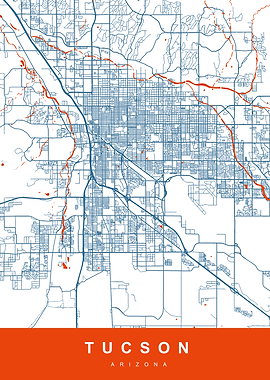 TUCSON Map ARIZONA