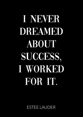 Estee Lauder Quote Success