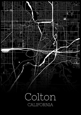 Colton California city map