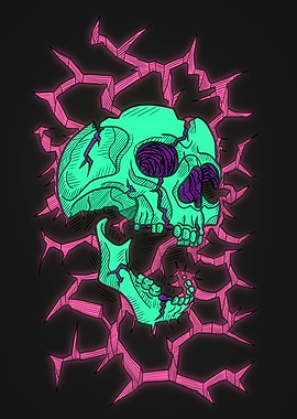Neon Drought Skull