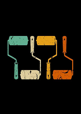 Retro Farbroller Maler