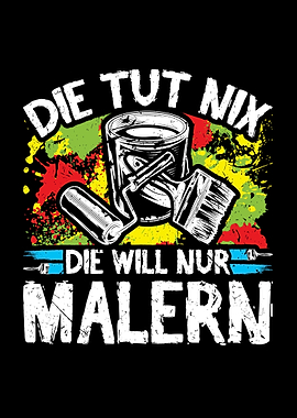 Malerin Kunst Streichen