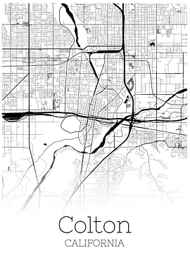 Colton California map