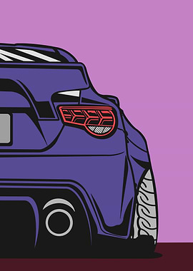 Purple Drift Race Car