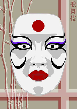 Kabuki Mask Rice Paper 21