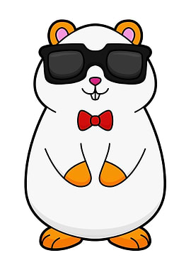 Hamster Sunglasses Tie