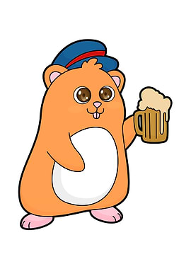 Hamster Glass of Beer