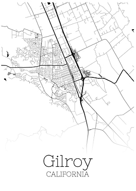 Gilroy California map