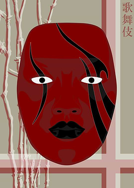 Kabuki Mask Rice Paper 35