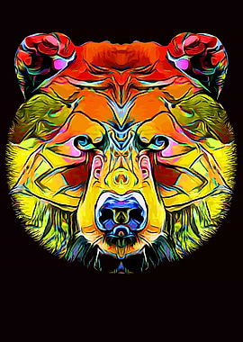 Bear Head Fullcolor