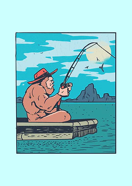 Fishing Bigfoot Sasquatch