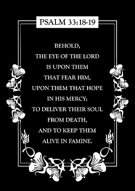 Psalm 33 18 19