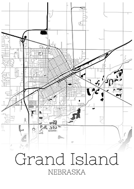 Grand Island Nebraska map