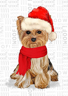 Yorkshire Christmas Dog