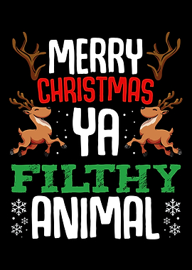 Ya Reindeer Cute Having Fu