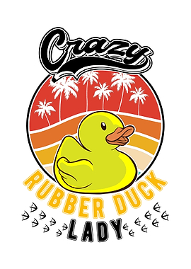 Crazy Rubber Duck Lady