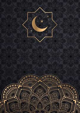 Muslim Poster Moon Star